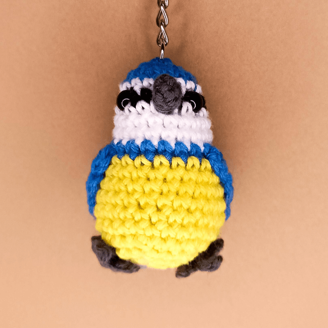 Crochet Bird - Blue Tit