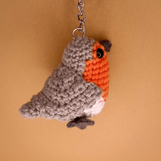 Crochet Bird - European Robin 