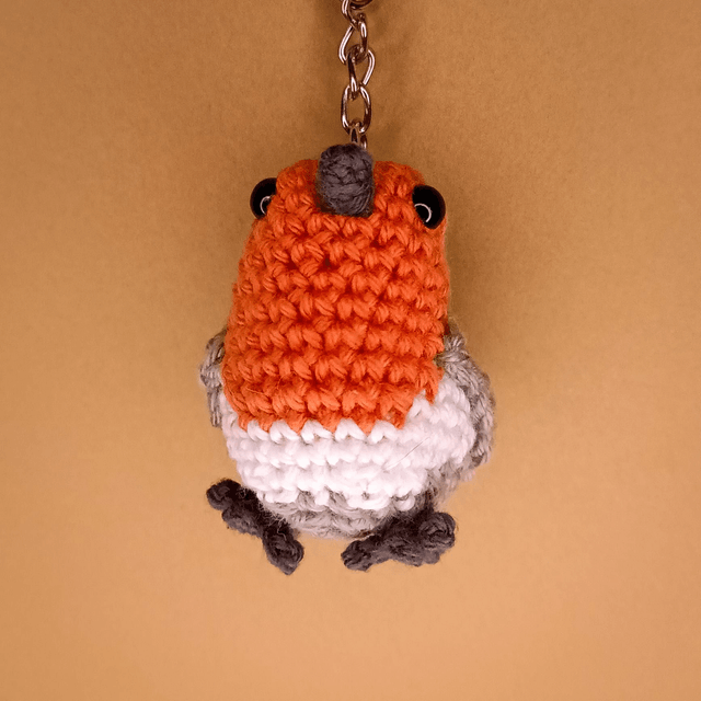 Crochet Bird - European Robin 