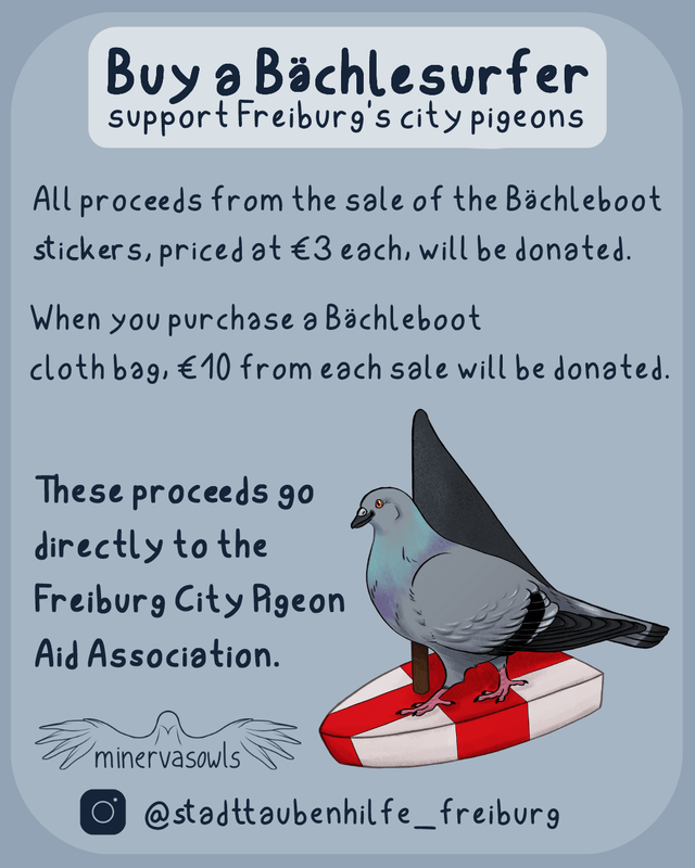 Pigeon Sticker - Bächlesurfer