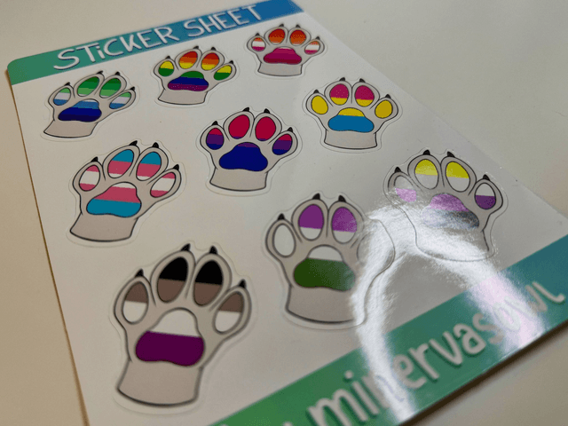 Pridepaw Stickersheet