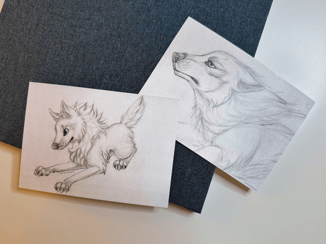 Artprint - Sketched Wolves