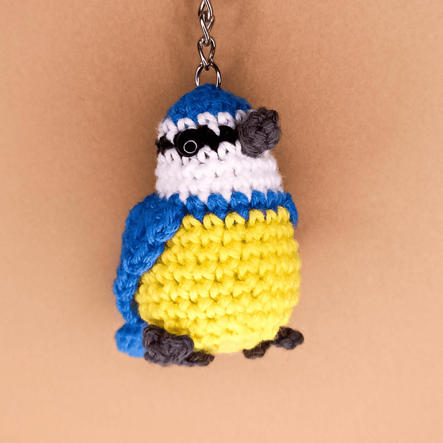 Crochet Bird - Blue Tit