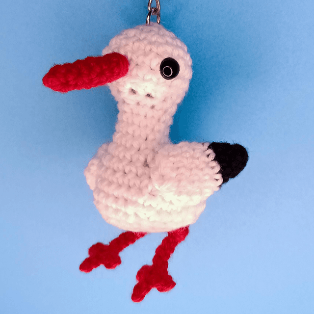 Crochet Bird - Stork