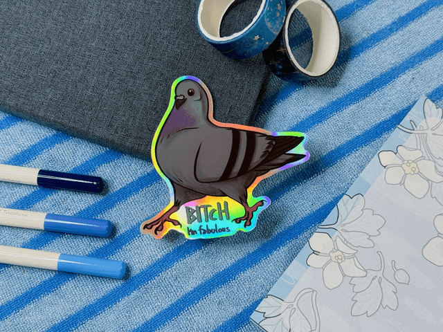 Pigeon Sticker - Fabulous