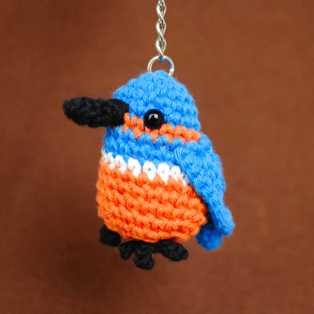 Crochet Bird - Kingfisher