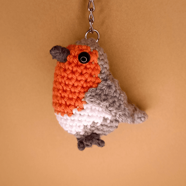 Crochet Bird - European Robin 